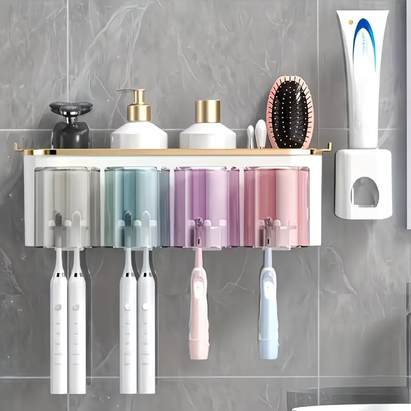 4-Cup Toothbrush Rack 🪥