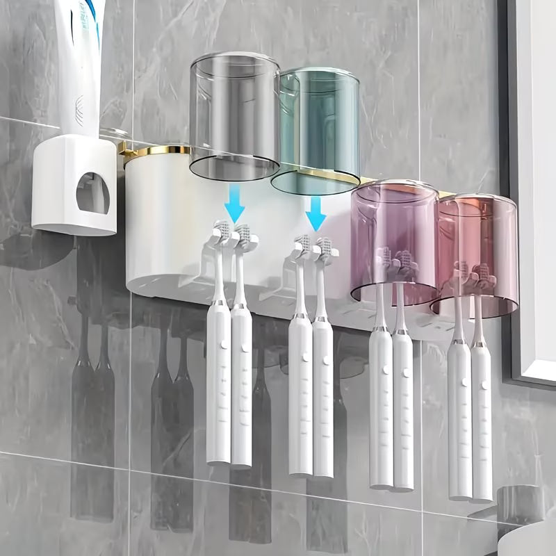 4-Cup Toothbrush Rack 🪥