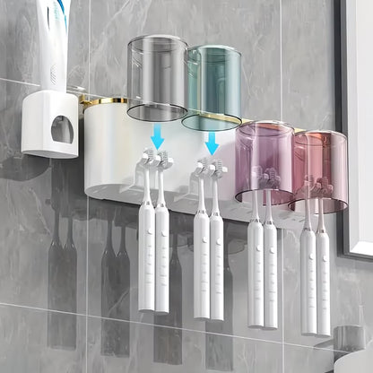 4-Cup Toothbrush Rack 🪥