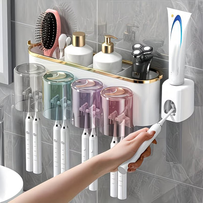4-Cup Toothbrush Rack 🪥