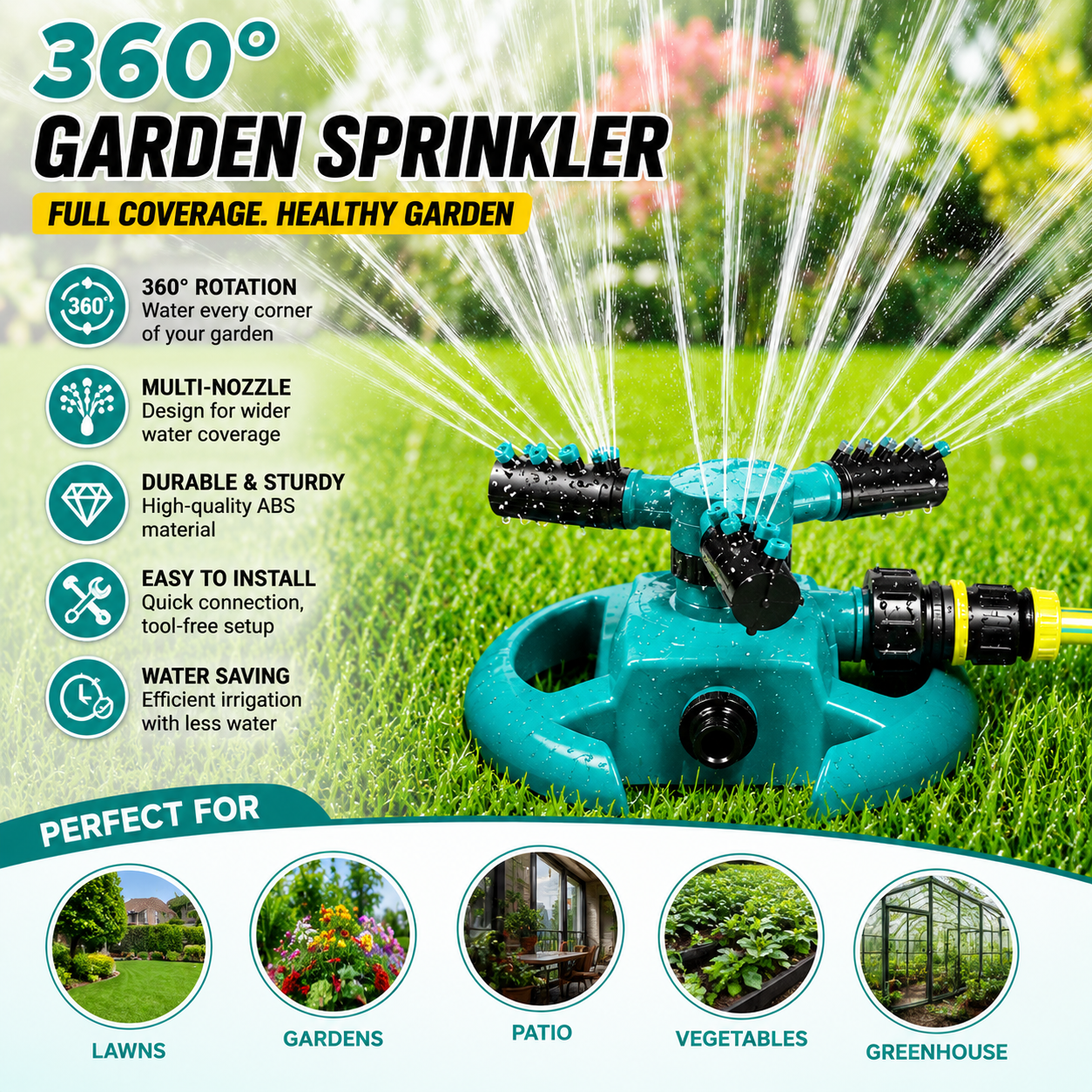 360° Garden Sprinkler