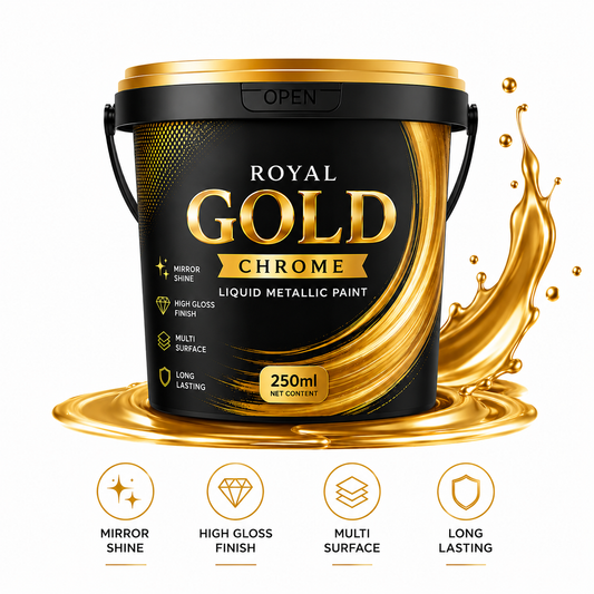 Golden Liquid Paint Tub