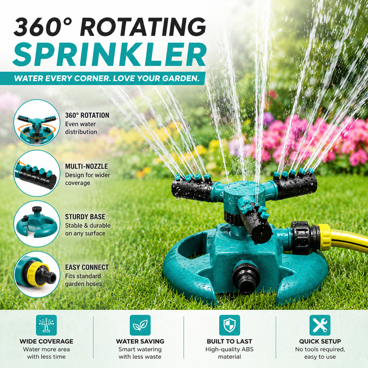 360° Garden Sprinkler