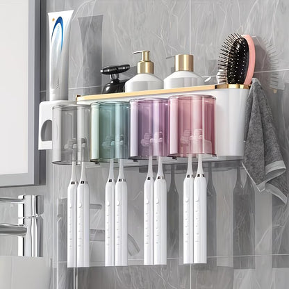 4-Cup Toothbrush Rack 🪥